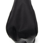 Shoulder Bag Vintage Mini Zip Hobo Black Nylon Canvas