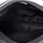 Shoulder Bag Vintage Mini Zip Hobo Black Nylon Canvas