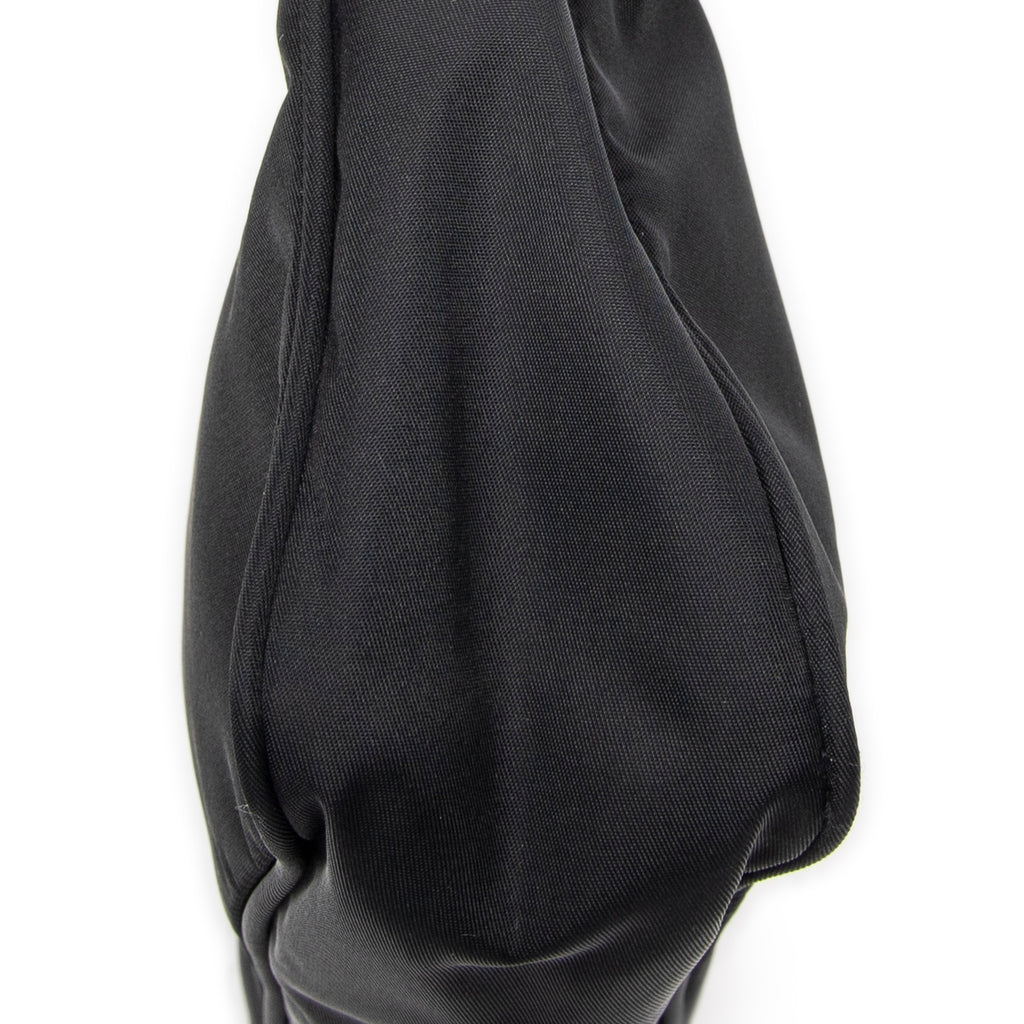 Shoulder Bag Vintage Mini Zip Hobo Black Nylon Canvas