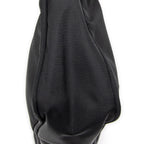 Shoulder Bag Vintage Mini Zip Hobo Black Nylon Canvas