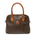 Handbag Vintage Dome Tote Brown Macadam Coated Canvas