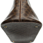 Handbag Vintage Dome Tote Brown Macadam Coated Canvas