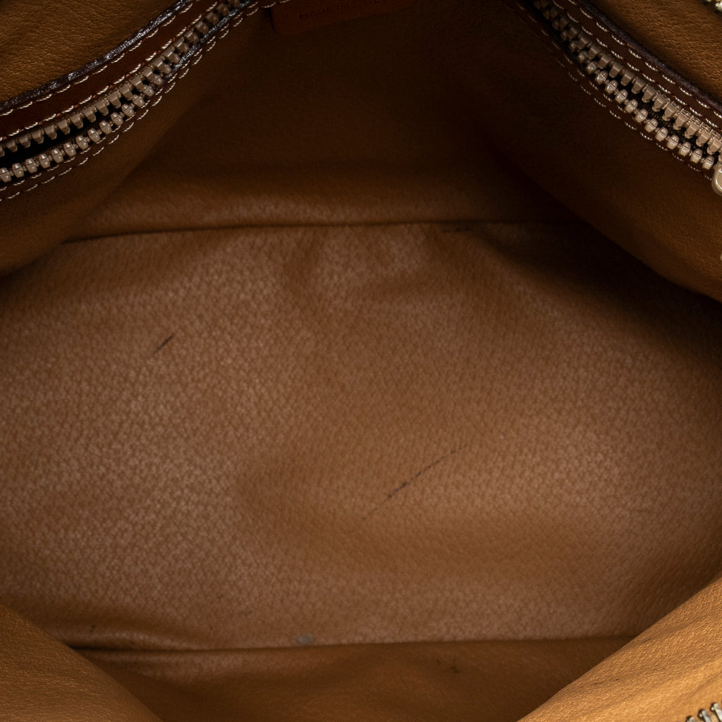Handbag Vintage Dome Tote Brown Macadam Coated Canvas