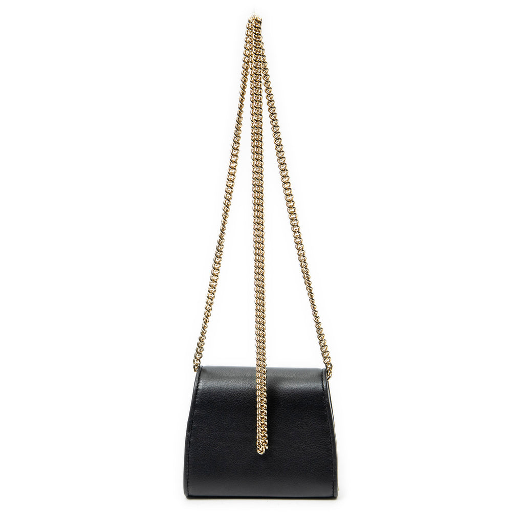 Shoulder Bag Medium Blondie Chain Wallet Black Calfskin Leather