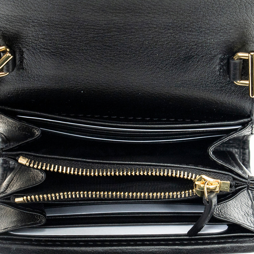 Shoulder Bag Medium Blondie Chain Wallet Black Calfskin Leather