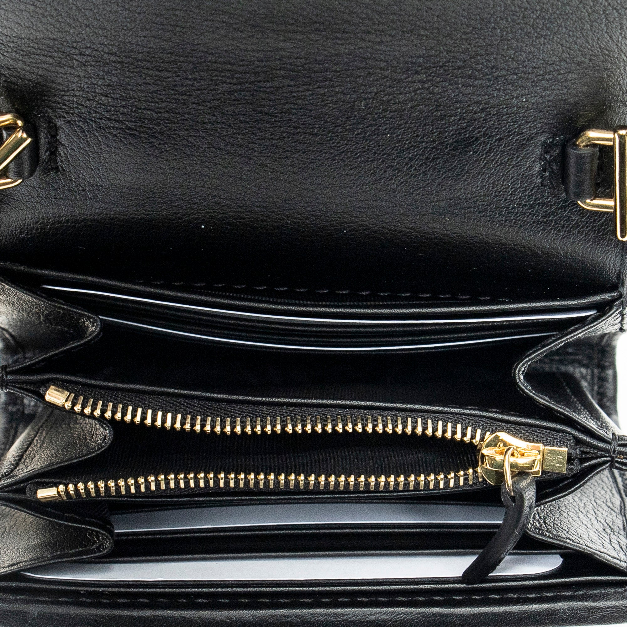 Shoulder Bag Medium Blondie Chain Wallet Black Calfskin Leather