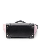 Handbag Micro Luggage Black Grained Calfskin Leather