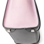 Handbag Micro Luggage Black Grained Calfskin Leather