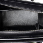 Handbag Micro Luggage Black Grained Calfskin Leather