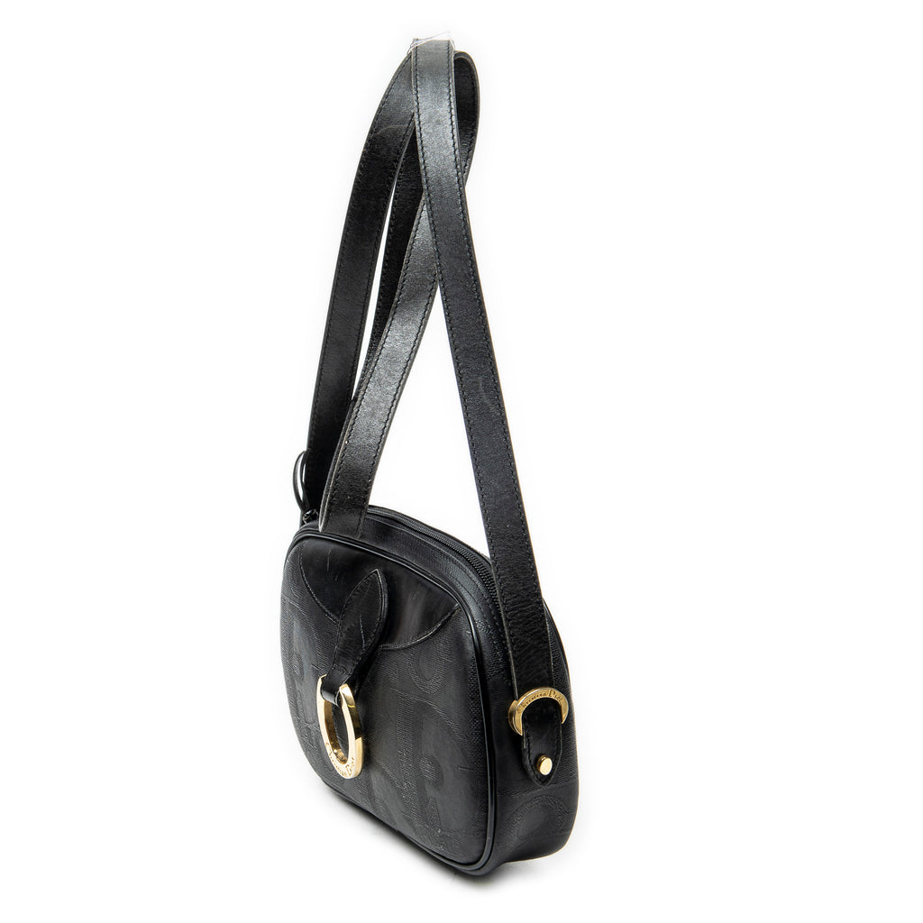 Shoulder Bag Vintage Camera Bag Navy Maxi Diorissimo Coated Canvas