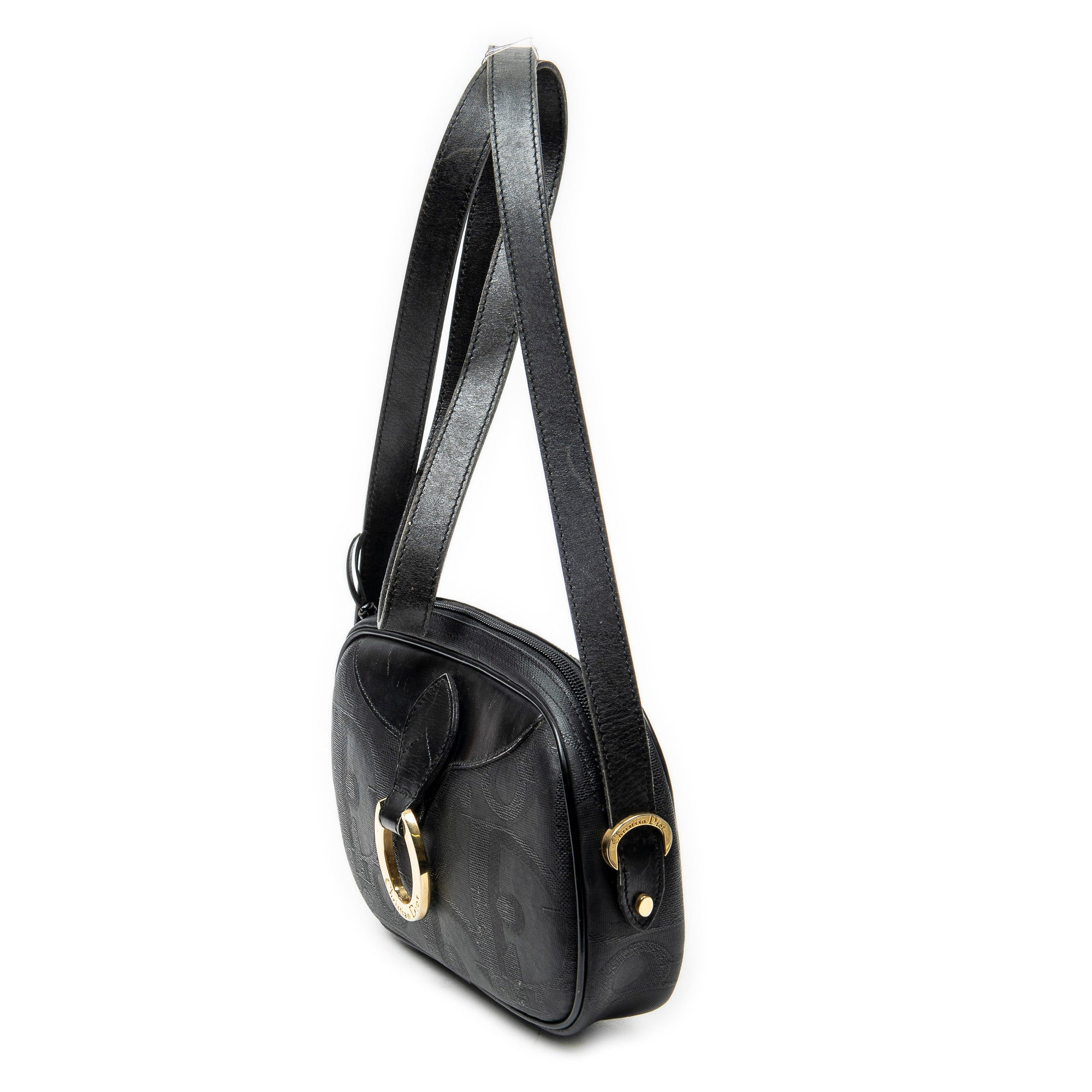 Shoulder Bag Vintage Camera Bag Navy Maxi Diorissimo Coated Canvas