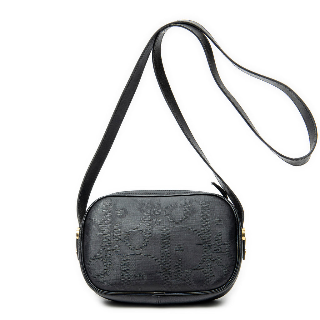 Shoulder Bag Vintage Camera Bag Navy Maxi Diorissimo Coated Canvas