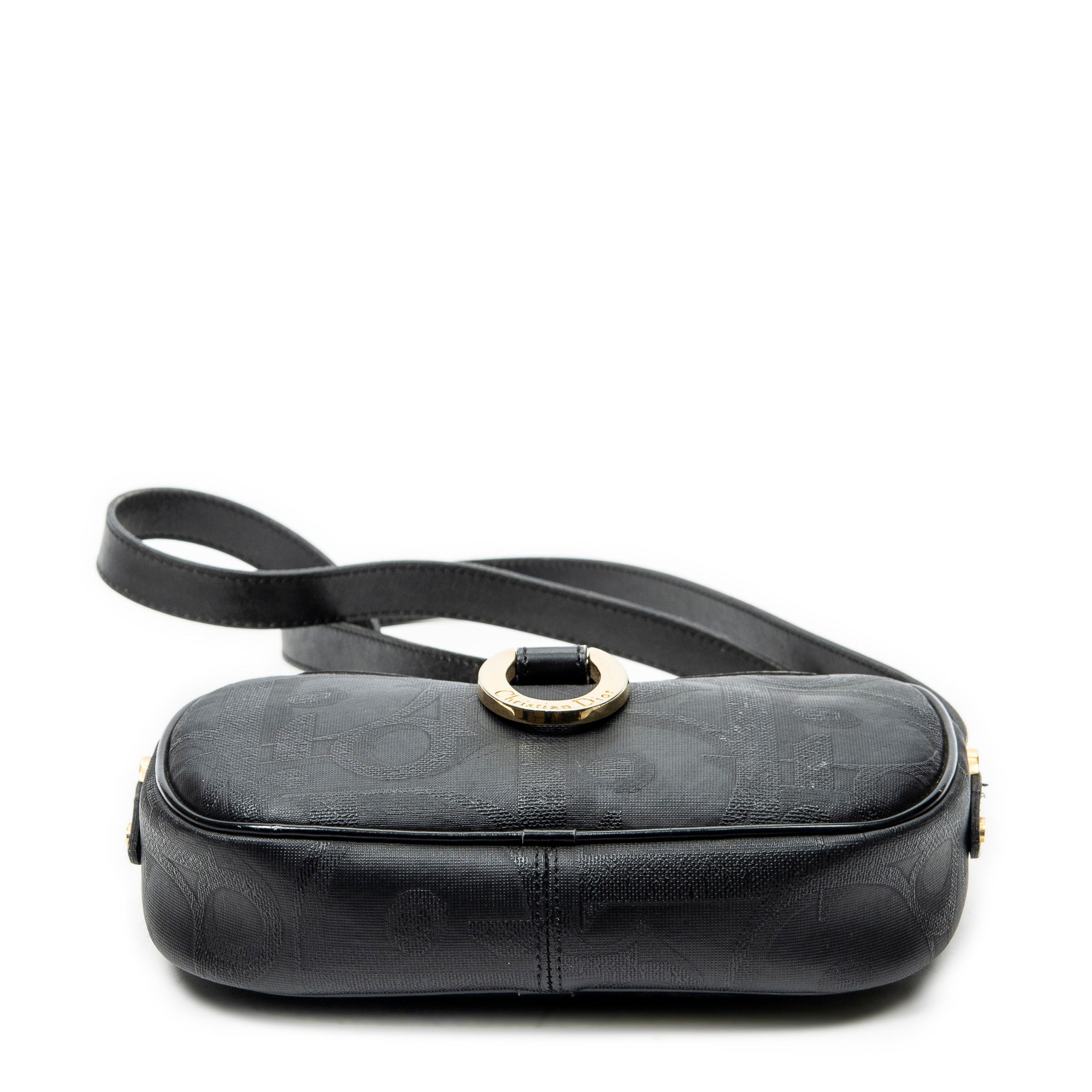 Shoulder Bag Vintage Camera Bag Navy Maxi Diorissimo Coated Canvas