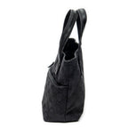 Handbag Mini Front Pocket Tote Black Monogrammed Canvas