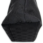 Handbag Mini Front Pocket Tote Black Monogrammed Canvas