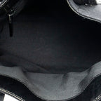 Handbag Mini Front Pocket Tote Black Monogrammed Canvas