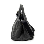 Bolso de hombro mediano Canapa Tote Lona vaquera negra Canapa Denim