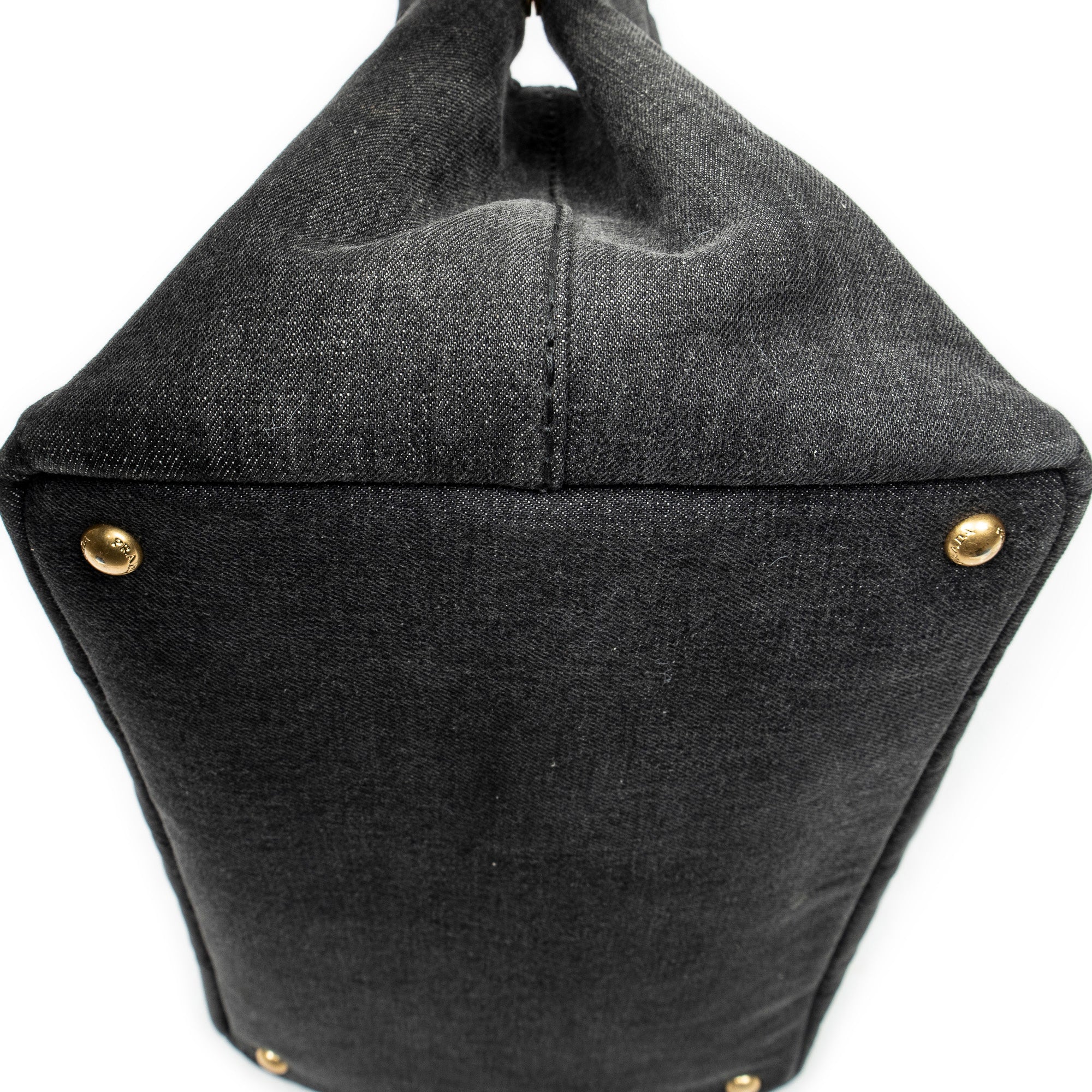 Bolso de hombro mediano Canapa Tote Lona vaquera negra Canapa Denim