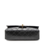 Shoulder Bag Classic Double Flap 23 Black Quilted Lambskin Leather