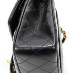 Shoulder Bag Classic Double Flap 23 Black Quilted Lambskin Leather