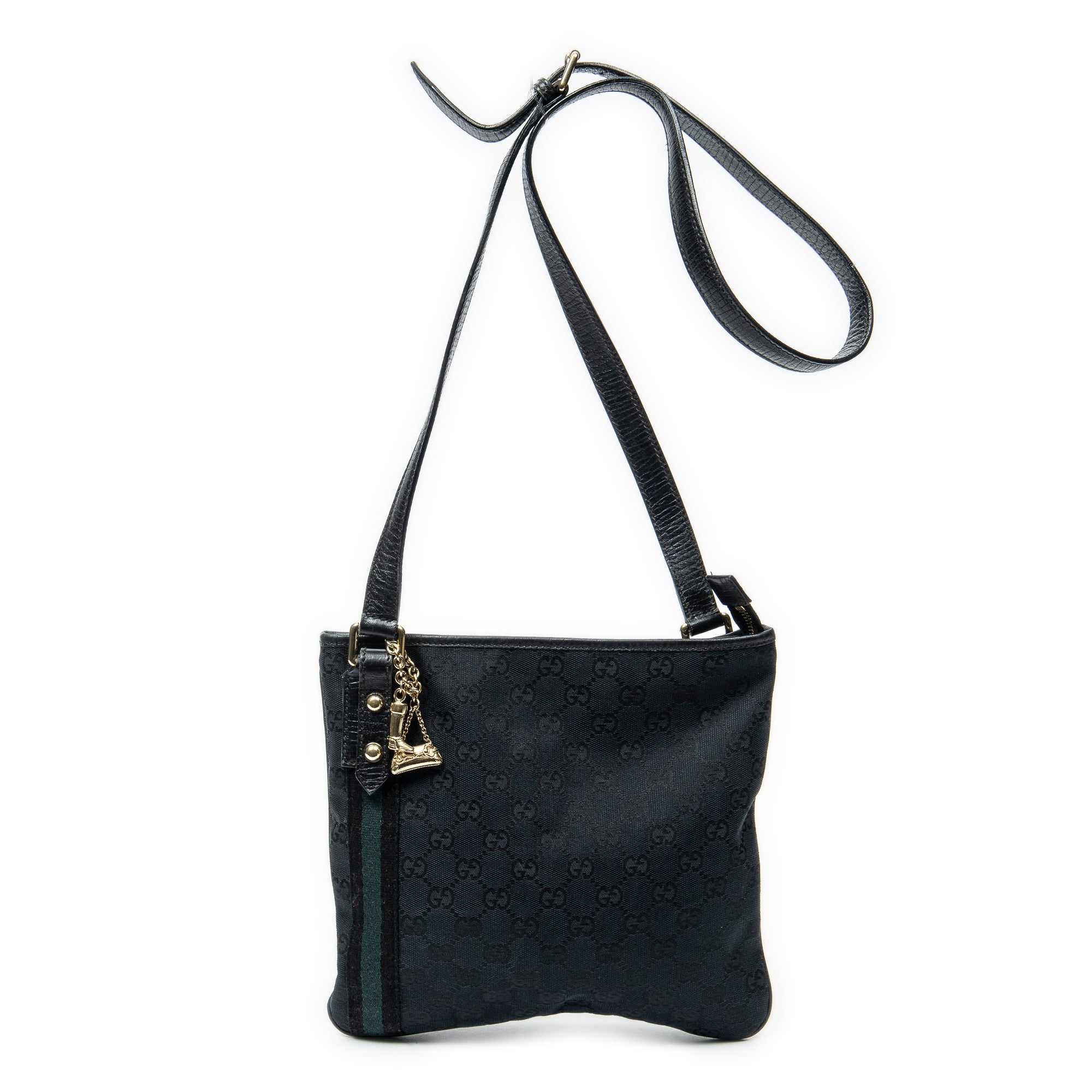 Bolso Bandolera Web Jolicoeur Crossbody Lona Monogram Negra