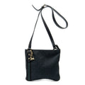 Sac bandoulière Web Jolicoeur en toile monogrammée noire