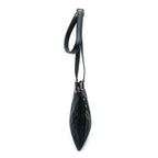 Sac bandoulière Web Jolicoeur en toile monogrammée noire