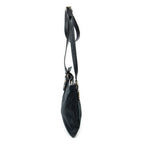 Sac bandoulière Web Jolicoeur en toile monogrammée noire