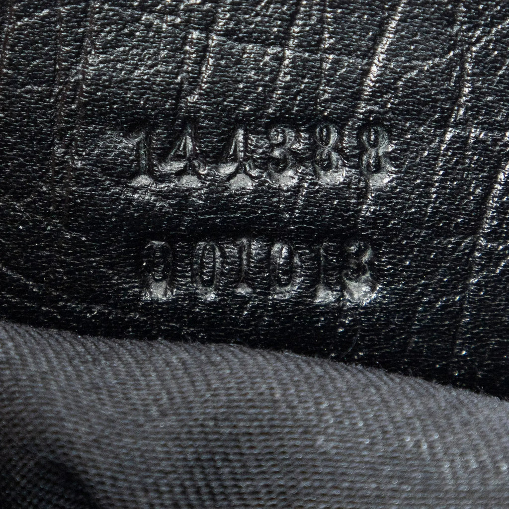 Sac bandoulière Web Jolicoeur en toile monogrammée noire