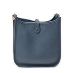 Shoulder Bag Evelyne TPM Blue Clemence Leather