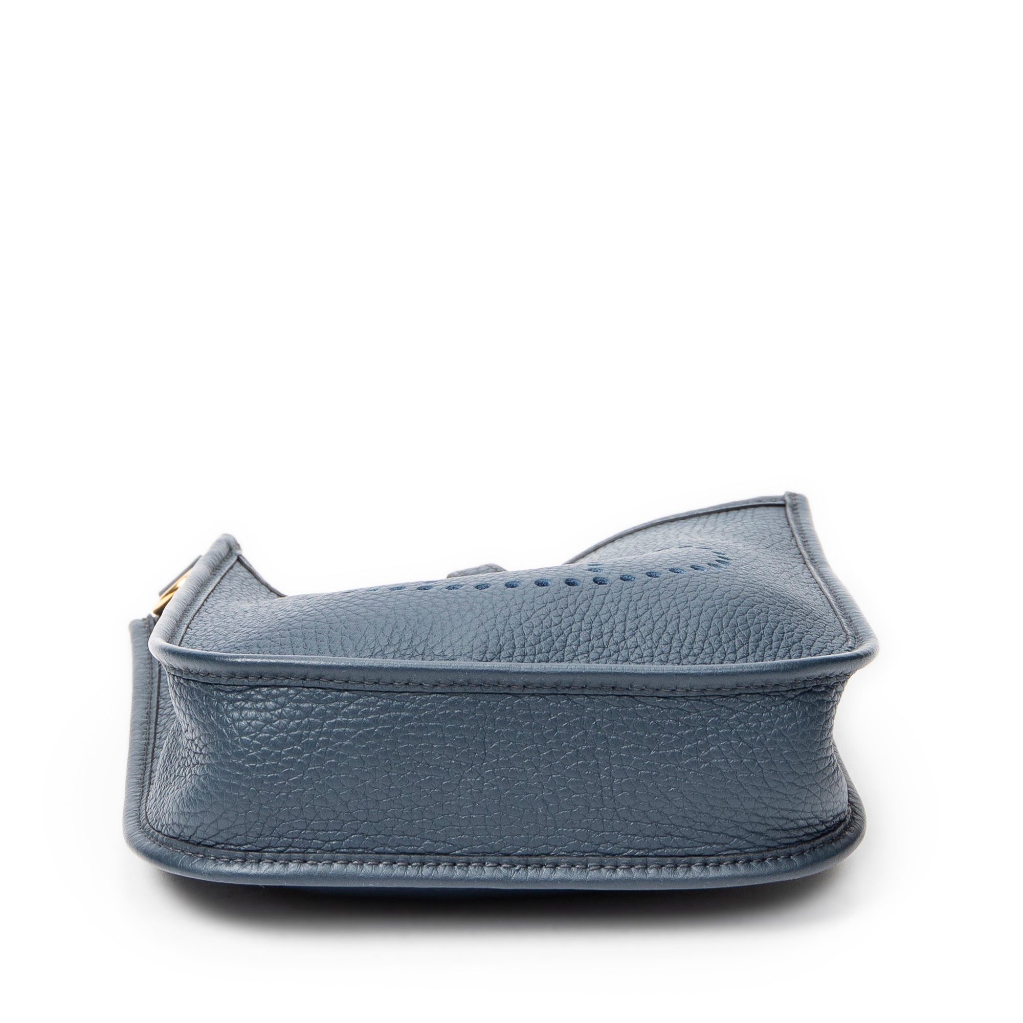 Shoulder Bag Evelyne TPM Blue Clemence Leather