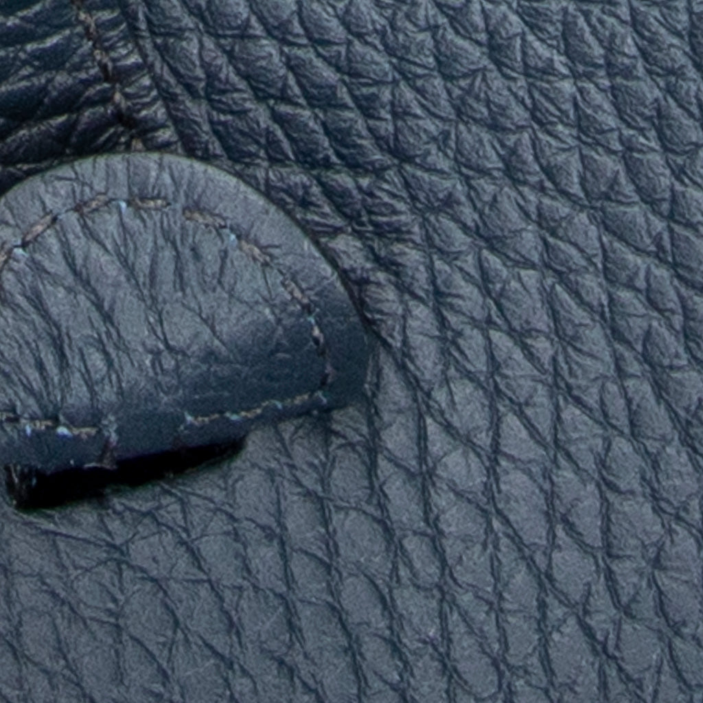 Shoulder Bag Evelyne TPM Blue Clemence Leather