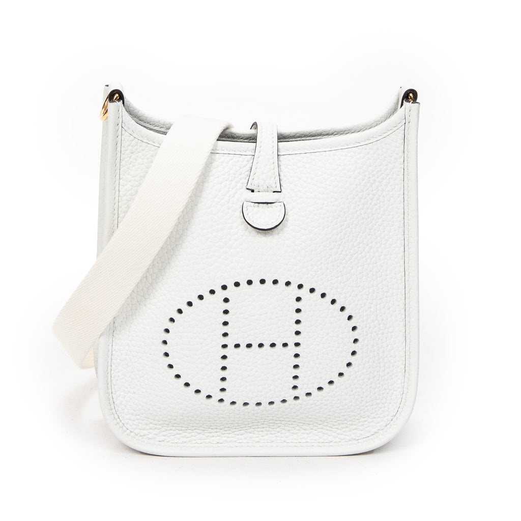 Shoulder Bag Evelyne TPM Ivory Clemence Leather