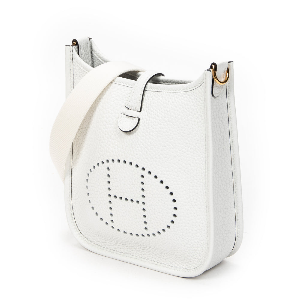 Shoulder Bag Evelyne TPM Ivory Clemence Leather