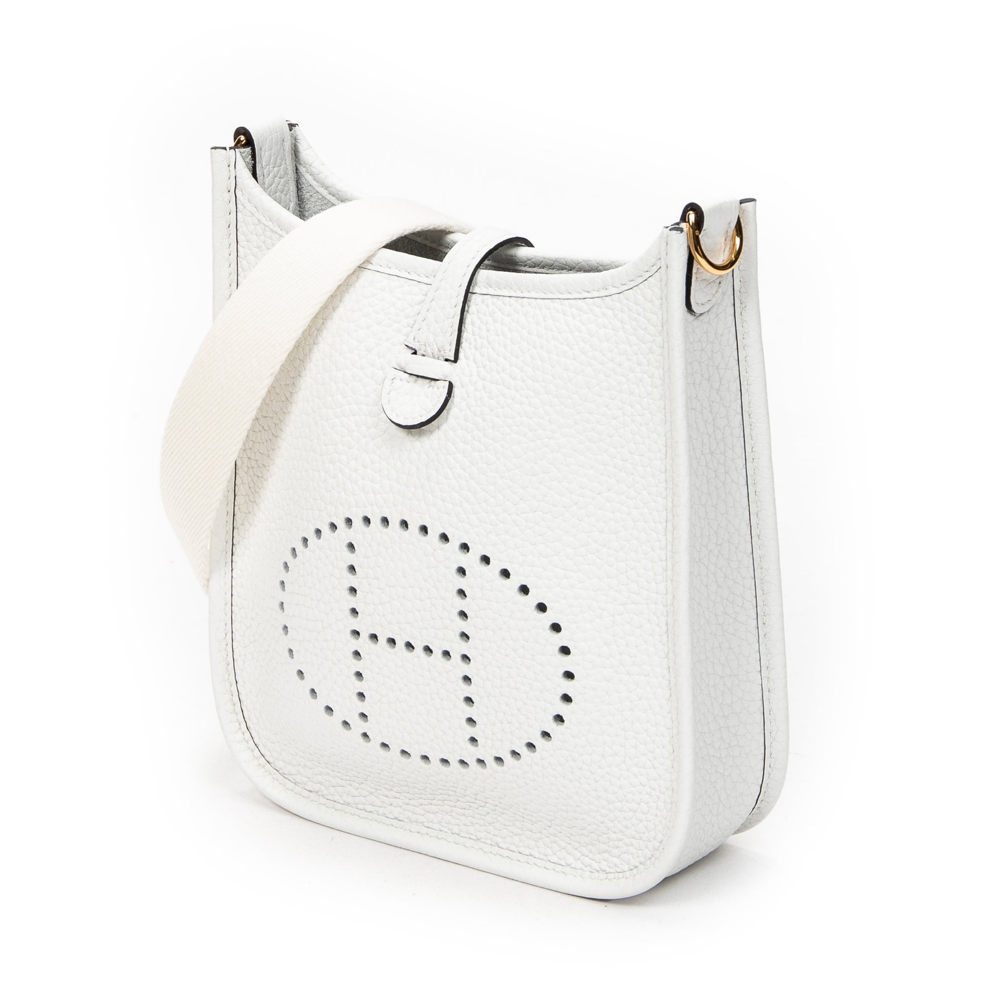 Shoulder Bag Evelyne TPM Ivory Clemence Leather
