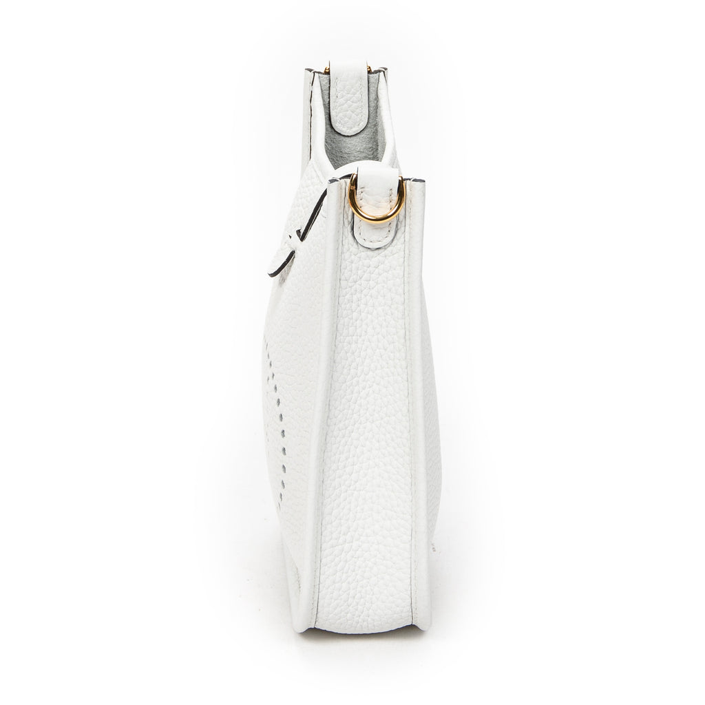 Shoulder Bag Evelyne TPM Ivory Clemence Leather
