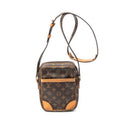 Shoulder Bag Danube Brown Monogram Canvas