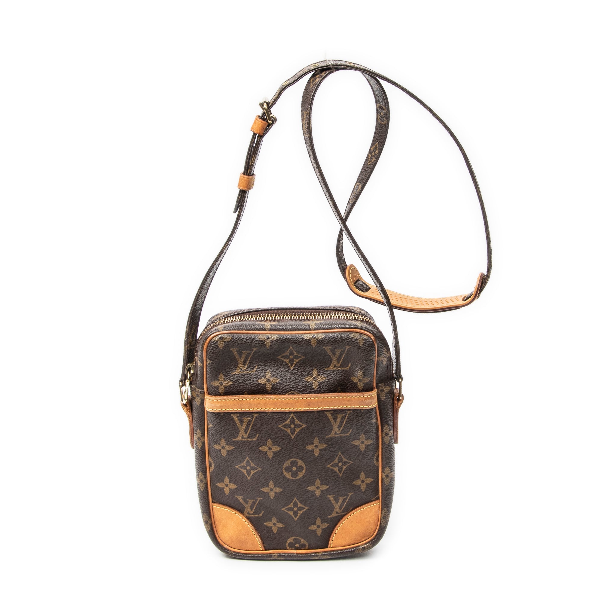 Shoulder Bag Danube Brown Monogram Canvas