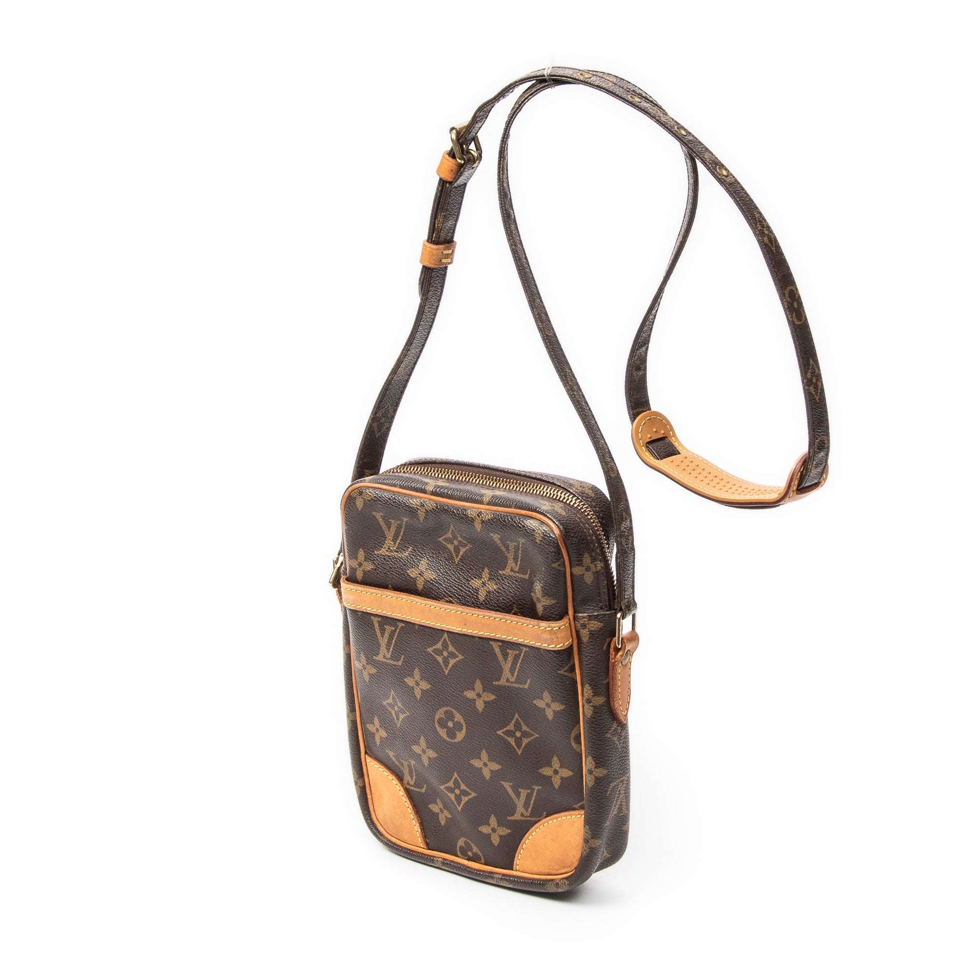 Shoulder Bag Danube Brown Monogram Canvas