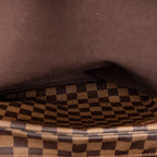 Bolso de hombro Naviglio Damier Ebene marrón