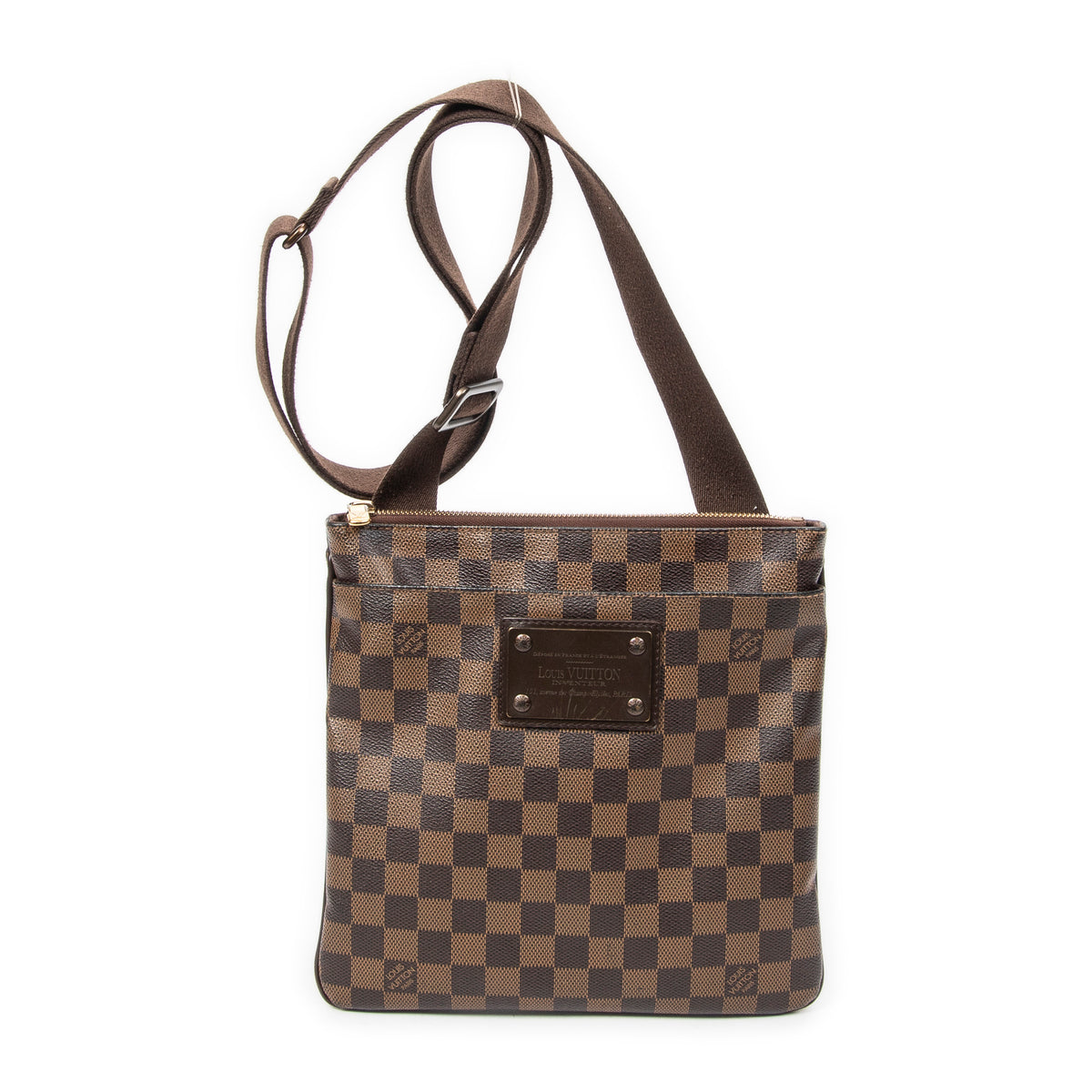 Shoulder Bag Brooklyn Pochette Plate Brown Damier Ebene