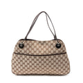 Bandolera Mediana Eclipse Tote Lona Monogramada Beige