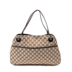 Bandolera Mediana Eclipse Tote Lona Monogramada Beige