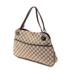 Bandolera Mediana Eclipse Tote Lona Monogramada Beige