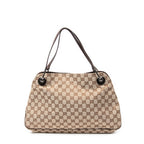 Bandolera Mediana Eclipse Tote Lona Monogramada Beige