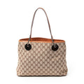 Shoulder Bag Small Eclipse Tote Beige Monogrammed Canvas