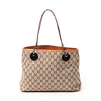 Shoulder Bag Small Eclipse Tote Beige Monogrammed Canvas