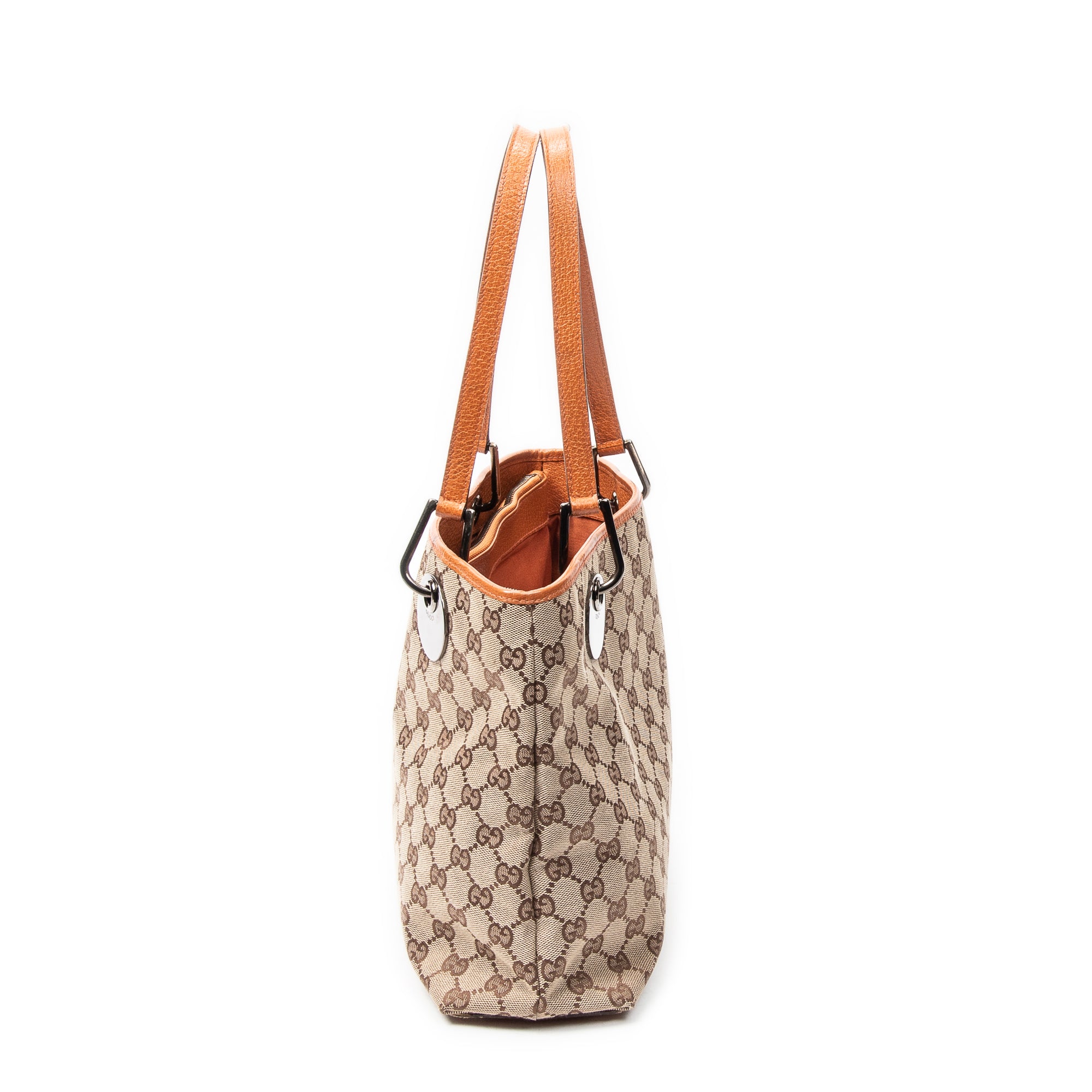Shoulder Bag Small Eclipse Tote Beige Monogrammed Canvas