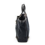 Handbag Small Abbey D-Ring Tote Black Monogrammed Canvas