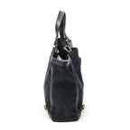 Handbag Small Abbey D-Ring Tote Black Monogrammed Canvas